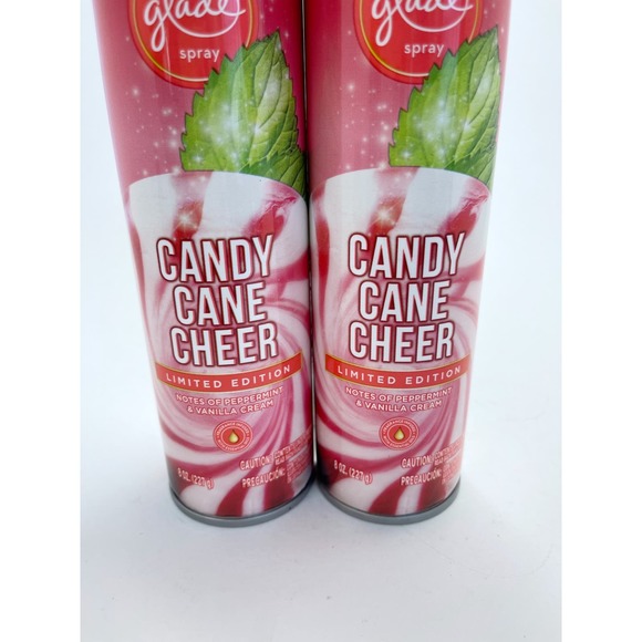 Glade Holiday 2 Glade Candy Cane Cheer Room Spray Air Freshener